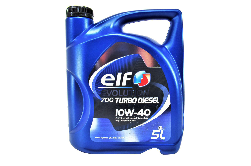 ELF - 216672 - =201553/214121 Олива двигуна 5L Elf Evolution 700 Turbo Diesel 10W40 5L (ACEA: A3/B4; API: SL/CF; VW 501.01/505.00; RENAULT Diesel without DPF; MB-Approval 229.1)