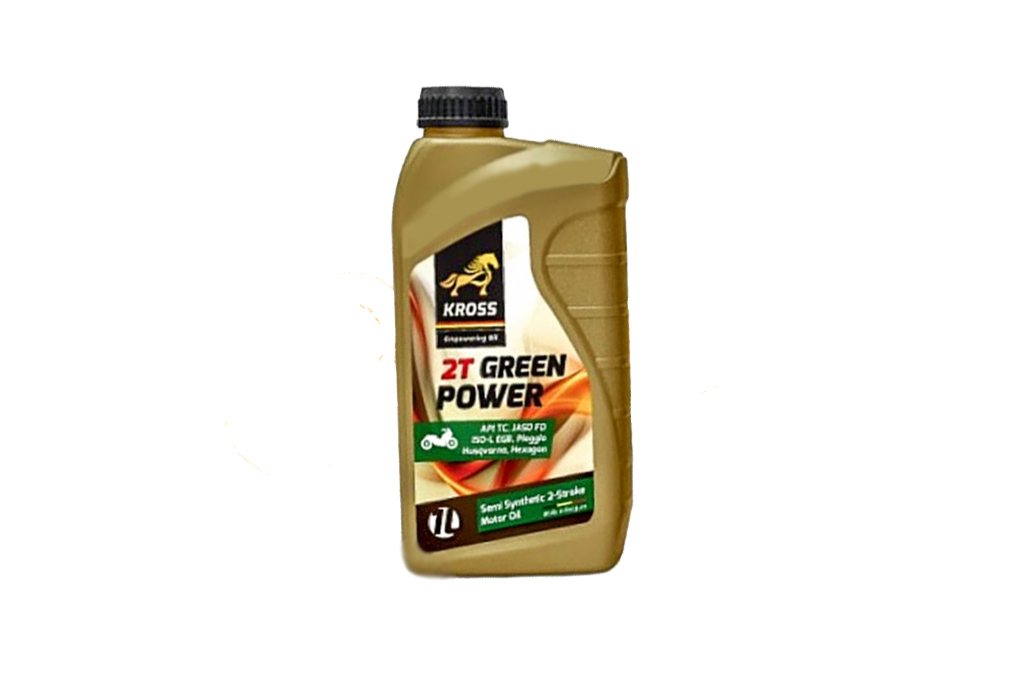 KROSS - 25690 - Олива Kross 2T-Green Power 1L  для 2-х тактних двигунів (JASO FC, FD, ISO-L EGD)