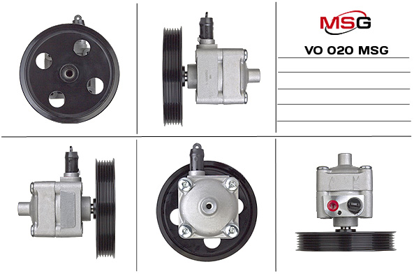 MSG - VO 020 - Насос Г/П VOLVO S60 I, V70 II, XC70 I 2.4D 01.01-04.10 MSG - VO 020 - Насос Г/П VOLVO S60 I, V70 II, XC70 I 2.4D 01.01-04.10