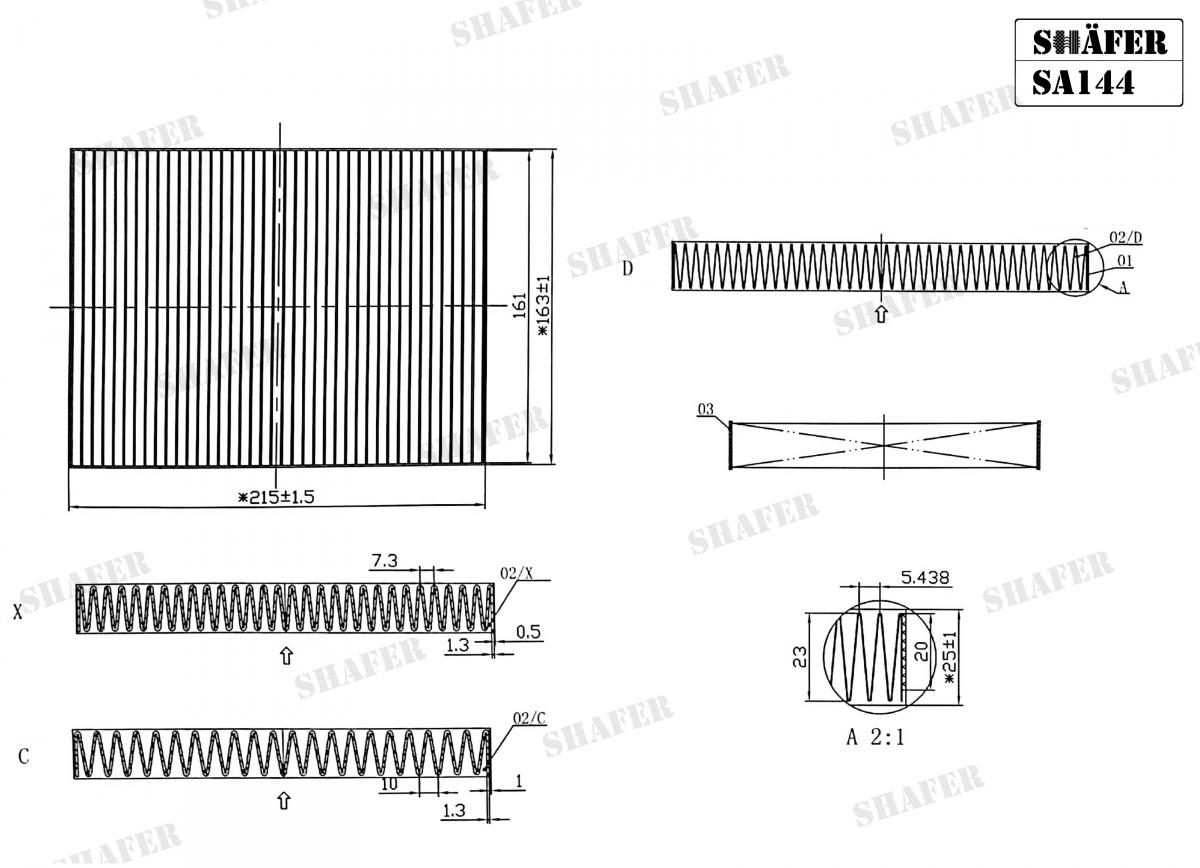 SHAFER - SA144 - Фільтр салону Fiat Idea/Punto/Doblo 07/99-/ Lancia Musa/Ypsilon 06/03- (165*25*215) SHAFER - SA144 - Фільтр салону Fiat Idea/Punto/Doblo 07/99-/ Lancia Musa/Ypsilon 06/03- (165*25*215)